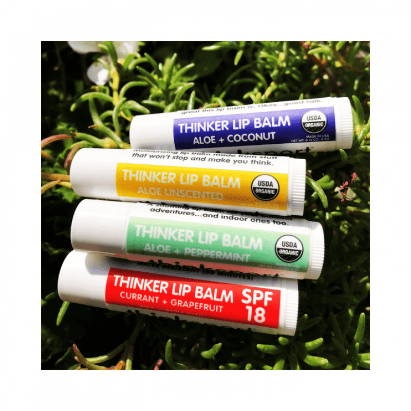 Organik Sertifikalı Dudak Balsamı - Aloe ve Kokusuz, THİNKSPORT