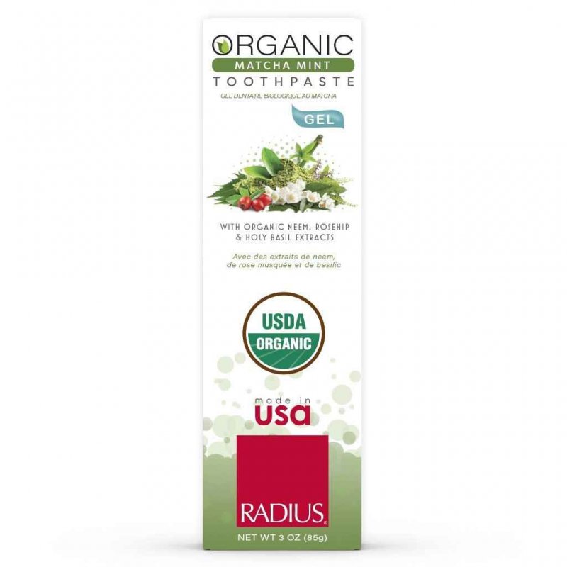 Organik Diş Macunu Jel, Nane Aloe Neem,85 gr, Radius 07/2022