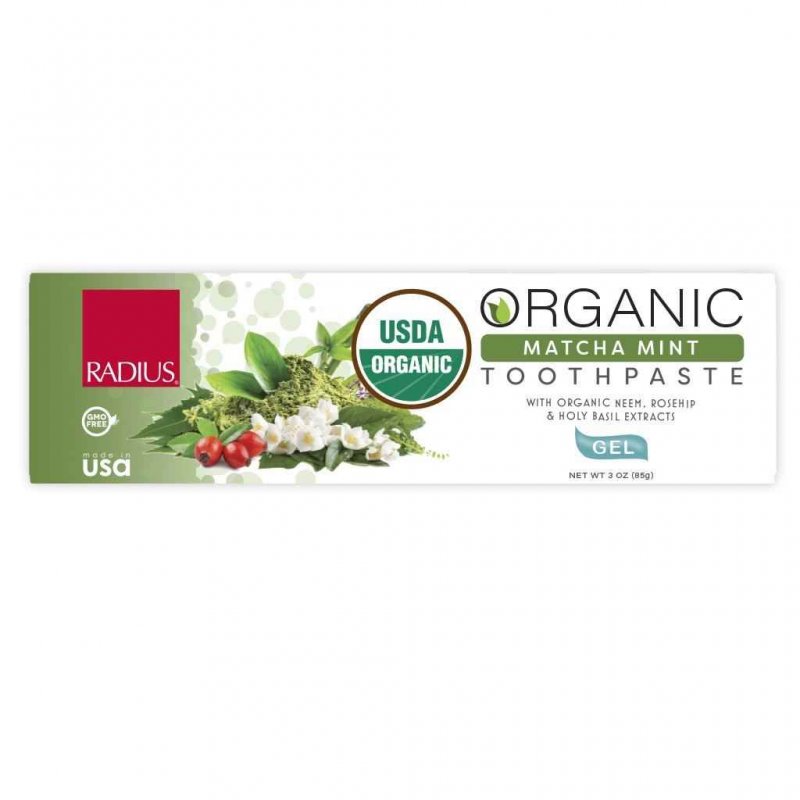 Organik Diş Macunu Jel, Nane Aloe Neem,85 gr, Radius 07/2022