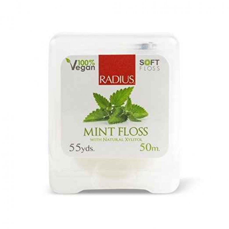 Vegan Xylitol Nane Özlü Yumuşak Diş İpi, Radius (50m)