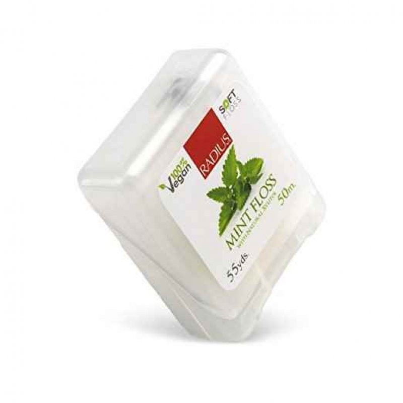 Vegan Xylitol Nane Özlü Yumuşak Diş İpi, Radius (50m)