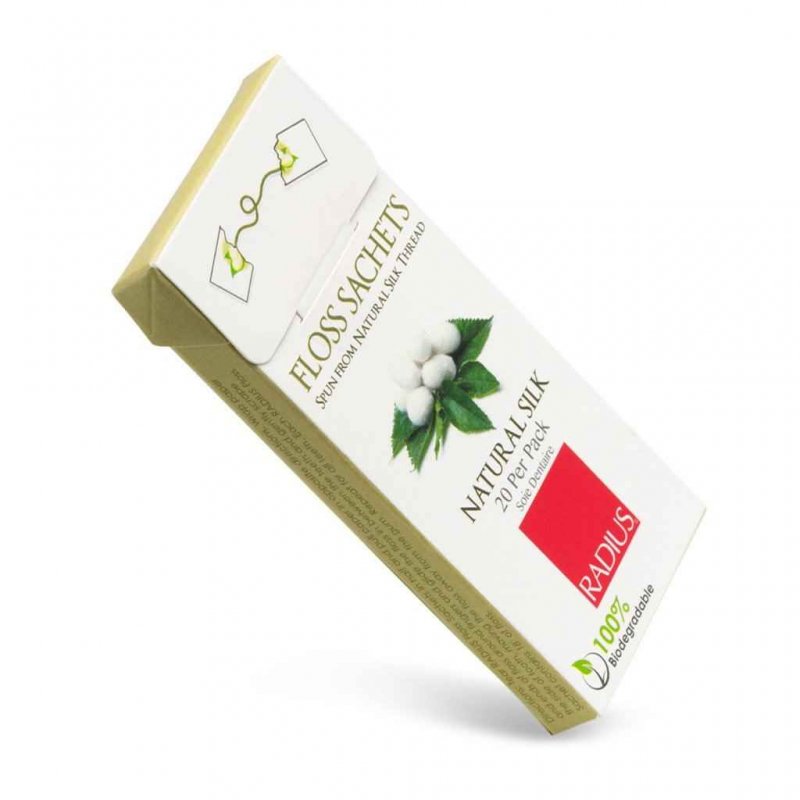 Doğal İpek Diş İpi, Bal Mumlu, Yuvarlak, Radius (20 adet)