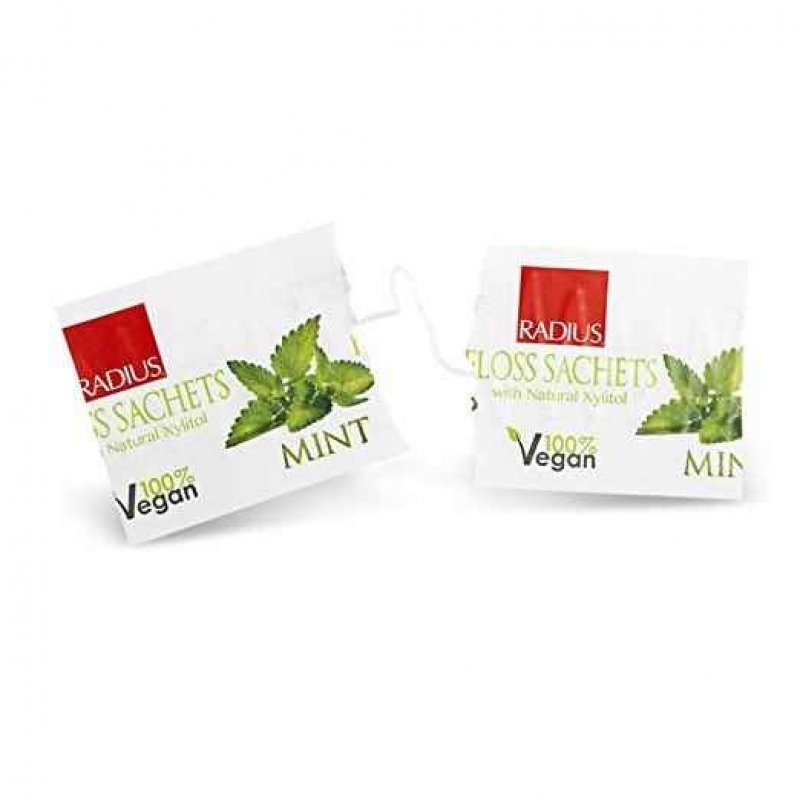 Vegan Xylitol Nane Özlü Yumuşak Diş İpi, Radius (20 Adet)