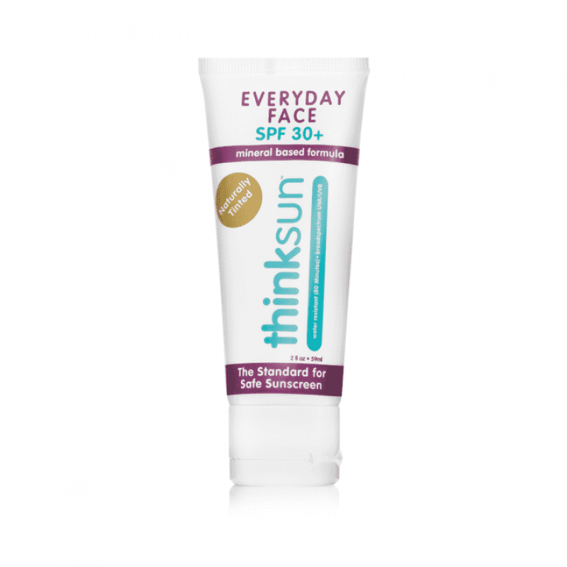 Doğal Günlük Yüz Güneş Kremi, Renkli, Everyday Face, SPF 30+, (59ml),Thinksun,
