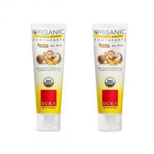Organik Çocuk Diş Macunu, Hindistancevizi ve Muz, 85 gr, Ekonomik Paket